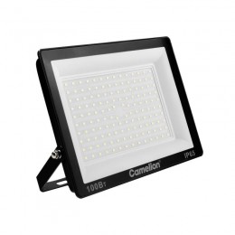Прожектор LFL-10004 C02 (LED SMD 100Вт 10000лм 230В 6500К 245х233.5Х31) черн. Camelion 16333