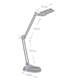 Светильник KD-017A настол. база + струбцина 230В 11Вт КЛЛ 2G7 черн. Camelion 3276