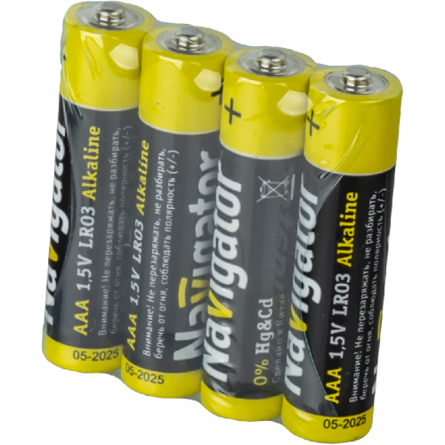 Элемент питания алкалиновый AAA/LR03 14 059 NBT-NPE-LR03-BOX24 (уп.24шт) Navigator 14059