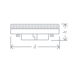 Лампа светодиодная 61 016 NLL-GX53-10-230-2.7K 10Вт матовая 2700К тепл. бел. GX53 750лм 220-240В Navigator 61016