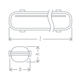 Светильник 61 086 DSP-04-1200-IP65-2хT8-G13 176-264В под лампу NLL T8 LED (аналог ЛСП 2х36) Navigator 61086