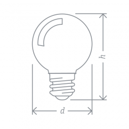 Лампа светодиодная 61 243 NLL-G45-1-230-W-E27 1Вт шар матовая E27 176-264В Navigator 61243