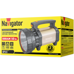 Фонарь-прожектор аккумуляторный 71 597 NPT-SP15-ACCU Osram LED 10Вт 500лм аккум. 4.5А.ч NAVIGATOR 71597