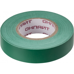 Изолента ПВХ 15мм (рул.20м) 71 680 OIT-B15-20/G зел. ОНЛАЙТ 71680