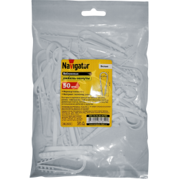 Дюбель-хомут для круглого кабеля 71 852 NCU-19-25-65-50/WH бел. (уп.50шт) Navigator 71852