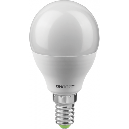 Лампа светодиодная 90 061 OLL-G45-12-230-4K-E14-FR 12Вт шар 4000К нейтр. бел. E14 1200лм 176-264В ОНЛАЙТ 90061
