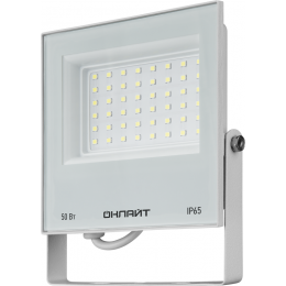 Прожектор светодиодный 90 137 OFL-50-6K-WH-IP65-LED 50Вт 6000К IP65 4000лм бел. ОНЛАЙТ 90137