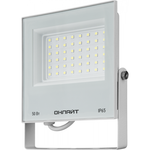 Прожектор светодиодный 90 137 OFL-50-6K-WH-IP65-LED 50Вт 6000К IP65 4000лм бел. ОНЛАЙТ 90137