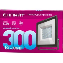 Прожектор светодиодный 90 481 OFL-04-01 300Вт 6500К IP65 26500лм черн. ОНЛАЙТ 90481