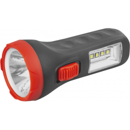 Фонарь светодиодный ручной 90 854 OPT-CP04-1AA полипроп. 1LEDх0.5Вт 4LEDх1Вт 2реж 20лм ОНЛАЙТ 90854