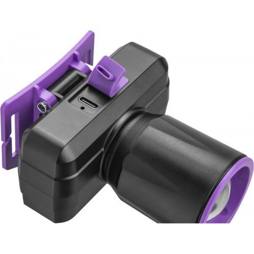 Фонарь аккумуляторный налобный 90 864 OPT-H06-ACCU 1LED 5Вт 3 реж. Li-Ion 1.2А.ч ОНЛАЙТ 90864