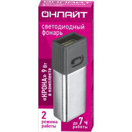 Фонарь светодиодный мини 90 889 OPT-CP10-6F22 пласт. 1СОВ 1Вт 2реж. 50лм IP20 ОНЛАЙТ 90889
