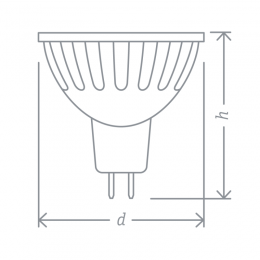 Лампа галогенная 94 207 JCDR 75Вт GU5.3 230В 2000h Navigator 94207