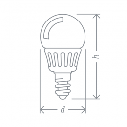 Лампа светодиодная 94 476 NLL-P-G45-5-230-2.7K-E14 5Вт шар 2700К тепл. бел. E14 330лм 176-264В Navigator 94476