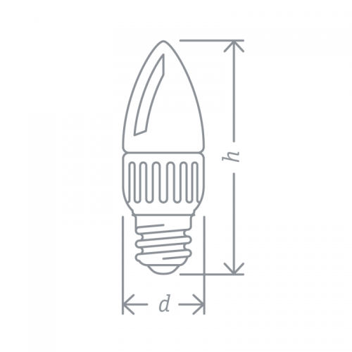 Лампа светодиодная 94 481 NLL-P-C37-5-230-2.7K-E27-FR 5Вт свеча 2700К тепл. бел. E27 330лм 176-264В Navigator 94481