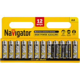 Элемент питания алкалиновый AA/LR6 94 782 NBT-NE-LR6-BP12 (блист.12шт) Navigator 94782