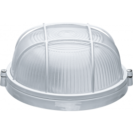 Светильник ЛОН 94 803 NBL-R2-60-E27/WH 1х60Вт E27 IP54 (аналог НПБ 1302 бел. круг с решеткой 60Вт) Navigator 94803