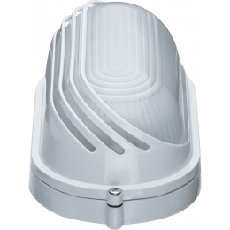 Светильник ЛОН 94 816 NBL-O3-60-E27/WH 1х60Вт E27 IP54 (аналог НПБ 1407 бел. овал ресн. 60Вт) Navigator 94816