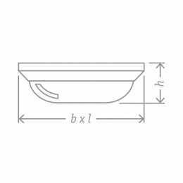Светильник светодиодный 94 822 NBL-PO1-8-4K-WH-IP65-LED 8Вт 4000К IP65 700лм ЖКХ поликарбонат овал бел. (аналог НПП) Navigator 94822