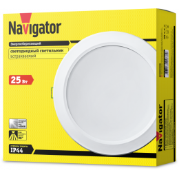 Светильник светодиодный 94 838 NDL-P1-25W-840-WH-LED 25Вт 4000К (аналог Downlight КЛЛ 2х26) Navigator 94838