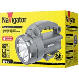Фонарь-прожектор аккумуляторный 94 963 NPT-SP09-ACCU 1CREE 3Вт + 4LED аккум. 4В 4А.ч. NAVIGATOR 94963