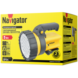 Фонарь-прожектор аккумуляторный 94 966 NPT-SP10-ACCU 37LED аккум. 4В 4А.ч. NAVIGATOR 94966