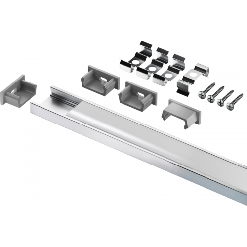 Профиль накладной для светодиод. ленты 95 326 NPR-01-SET с рассеив. поликарбонат алюм. NAVIGATOR 95326