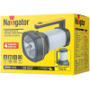 Фонарь-прожектор аккумуляторный 95 568 NPT-SP38-ACCU прожектор/кемпинг 1LED 10W+34SMD 6Вт 4хli-ion 1.2А.ч Navigator 95568