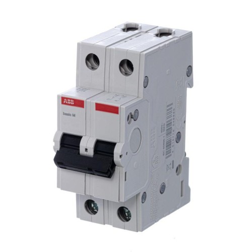 Выключатель автоматический модульный 2п C 10А 4.5кА Basic M BMS412C10 ABB 2CDS642041R0104
