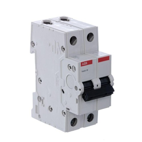 Выключатель автоматический модульный 2п C 10А 4.5кА Basic M BMS412C10 ABB 2CDS642041R0104