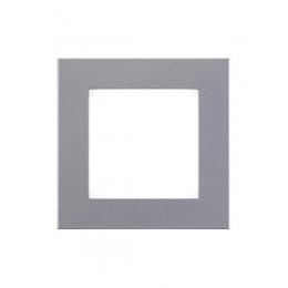 Рамка Levit 1п серебр./дым. черн. ABB 2CHH015010A6070