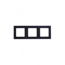 Рамка Levit 3п антрацит/дым. черн. ABB 2CHH015030A6063