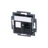 Розетка компьютерная Levit RJ45 кат.5E с заглушкой антрацит ABB 2CHH295117A6063