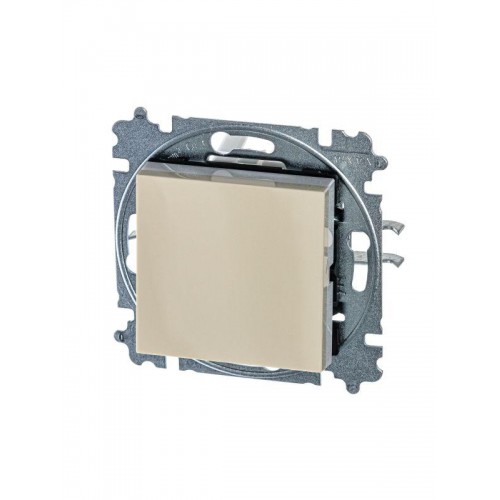 Выключатель 1-кл. СП Levit IP20 сл. кость/бел. ABB 2CHH590145A6017