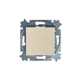 Выключатель 1-кл. СП Levit IP20 сл. кость/бел. ABB 2CHH590145A6017