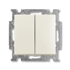 Выключатель 2-кл. 1п СП Basic 55 10А IP20 с клавишей механизм chalet-white ABB 2CKA001012A2187