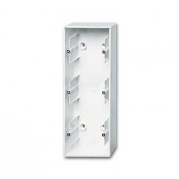 Коробка для открытого монтажа 3 поста Basic 55 альп. бел. ABB 2CKA001799A0976