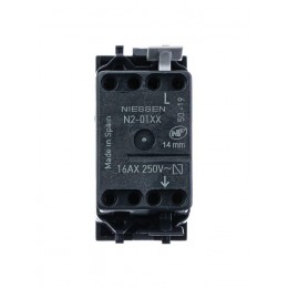 Выключатель 1-кл. 1п 1мод. СП Zenit 16А IP20 с клавишей антрацит ABB 2CLA210100N1801