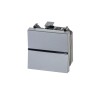 Выключатель 1-кл. 1п 2мод. СП Zenit 16А IP20 с клавишей серебр. ABB 2CLA220100N1301