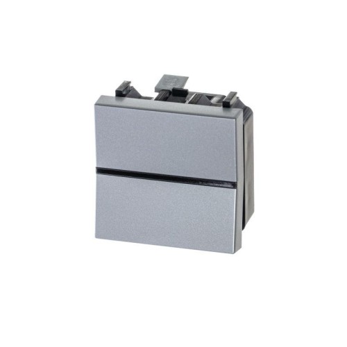 Выключатель 1-кл. 1п 2мод. СП Zenit 16А IP20 с клавишей серебр. ABB 2CLA220100N1301