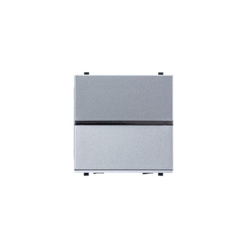 Выключатель 1-кл. 1п 2мод. СП Zenit 16А IP20 с клавишей серебр. ABB 2CLA220100N1301