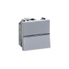 Выключатель 1-кл. 1п 2мод. СП Zenit 16А IP20 с клавишей серебр. ABB 2CLA220100N1301