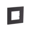 Рамка 1-м 2мод. Zenit антрацит ABB 2CLA227100N1801