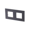 Рамка 2-м 4мод. Zenit антрацит ABB 2CLA227200N1801