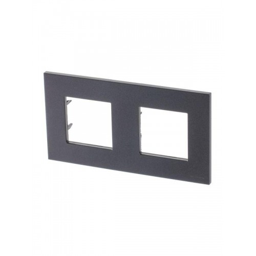 Рамка 2-м 4мод. Zenit антрацит ABB 2CLA227200N1801
