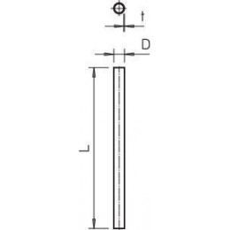 Труба метал. D40 без резьбы S40 W G (дл.3м) OBO 2046844