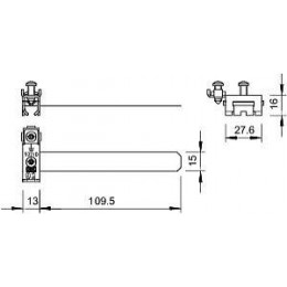 Держатель ленточный 927 0 OBO 5057507