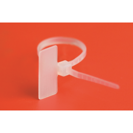 Хомут кабельный маркировочный 2.5х210 полиамид бел. (уп.100шт) DKC 252210-M