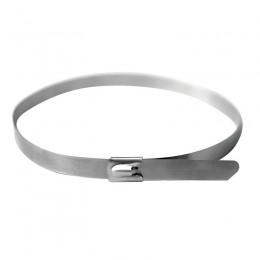 Хомут кабельный 13х500 нерж. сталь AISI 304 серебр. (уп.20шт) DKC 27422