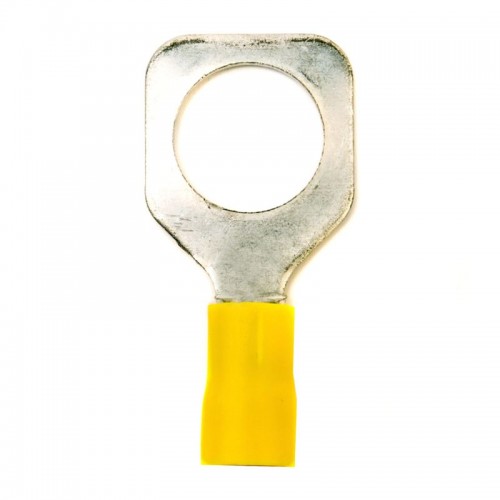 Наконечник кольцевой изолированный 2.5-6кв.мм отв. d12.2мм желт. (уп.50шт) DKC 2C12P
